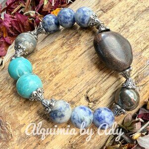 🌙💙 Secret Friend — BLUE DOPAMINE + SODALITE Bracelet Power